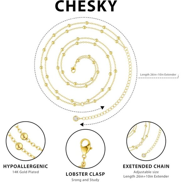 Dainty Gold Waist Chain Brass 26in Adjustable Body Jewelry for Summer Beach - Picture 5 of 8